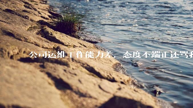 公司运维工作能力差，态度不端正还骂我，辞退他还要补偿该不该给？